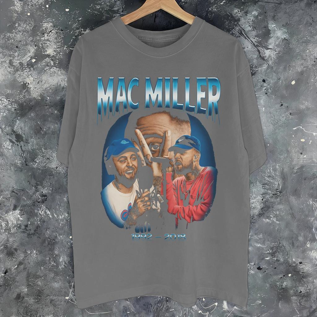 Printed Mac Miller Rapper T Shirt For Unisex Cotton Tshirts Short Sleeve Clothing