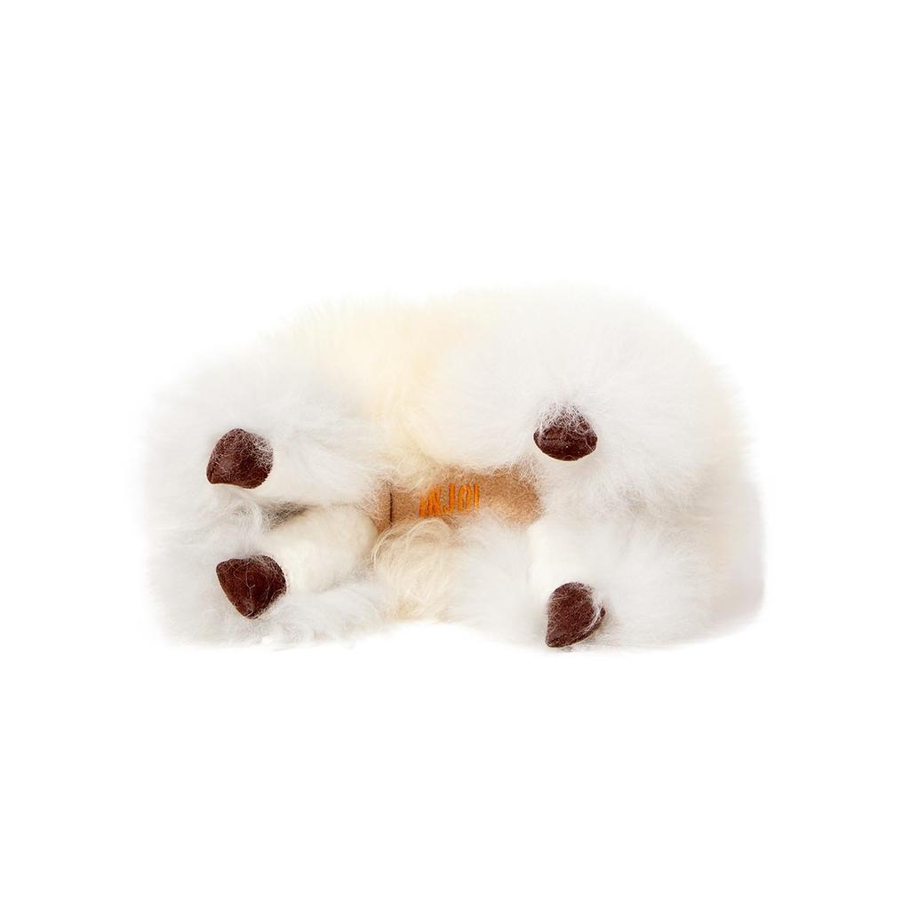 INJOI Plüsch-Alpaka-Spielzeug, Flauschig und Niedlich, Handgefertigt mit Seltenem Natürlichem Alpakafell, Perfekt für Jahrestage und Besondere Anlässe, als Geschenk (30cm,