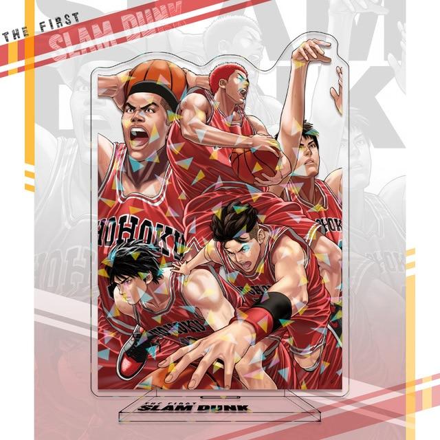 SLAM DUNK Standing Anime Laser Stand Action Figure Doll Sakuragi Hanamichi Kaede Rukawa Model Plate Holder Desk Decor Fan Gift