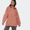 Adidas Stella McCartney Pull On Loose Fit Long Sleeve Hooded Sweatshirt Unisex Sweatshirt Red Pink IB5899