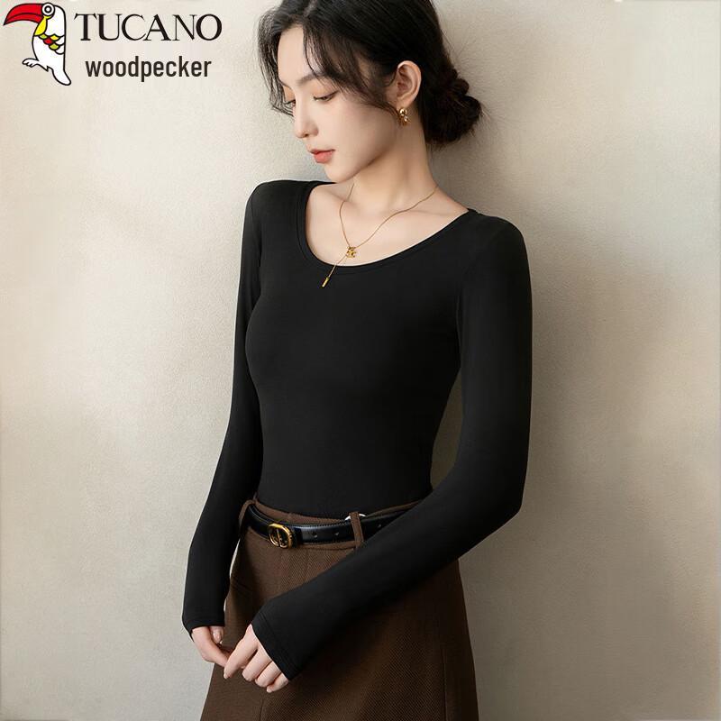 Woodpecker Women s Slim Fit Long Sleeve Round Neck T-Shirt L