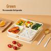Handun Biodegradable 5-Compartment Round Takeaway Box