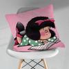 Cute MMafaldas Comics pillow over living room sofa cushion cover home decoration bedroom room bed pillow cover