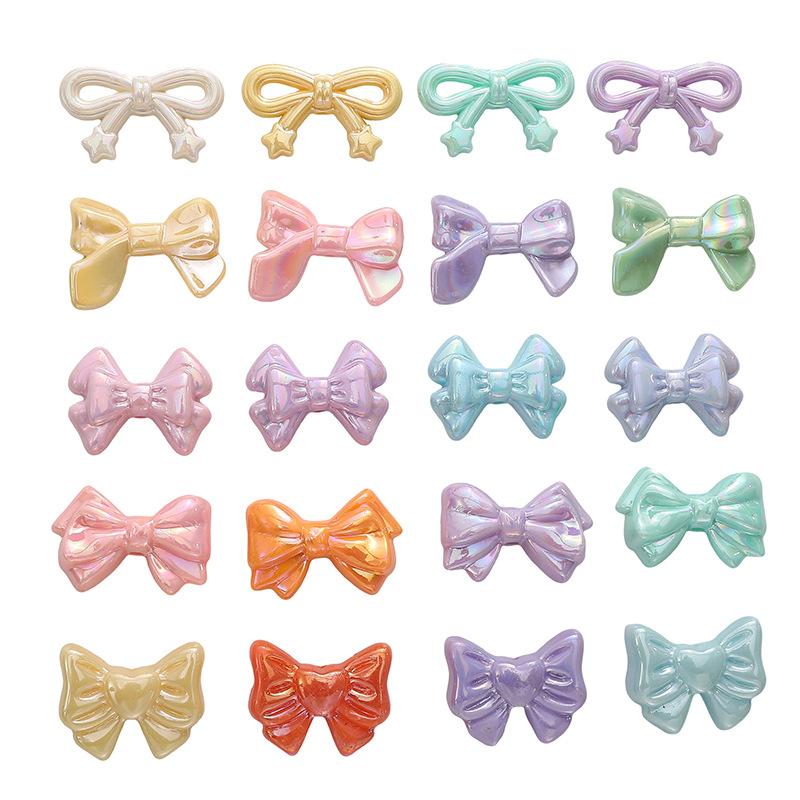 Acrylic AB Color Star Love Bow Bead Diy Handmade Beaded Bracelet Mobile Phone Chain Material