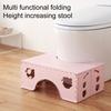 Kids Adults Toilet Bench Stable Safe Design Wear-Resistant Non-Slip Stool Circular Arc