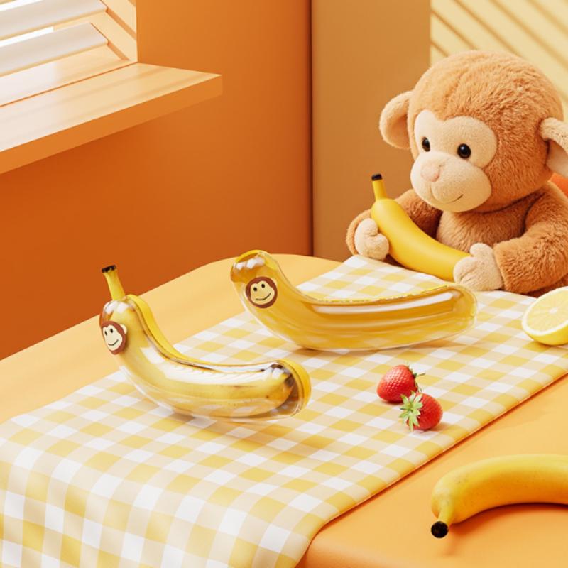 Food Grade Banana Shaped Storage Box Reusable Plastic Fruit Case for Office Travel Kids