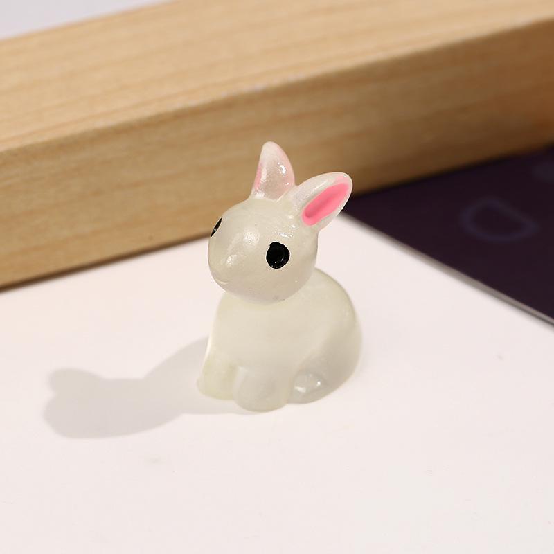 

Светящаяся 3D фигурка кролика из смолы - DIY настольное крафтовое украшение 2.2*1.8*1.4CM