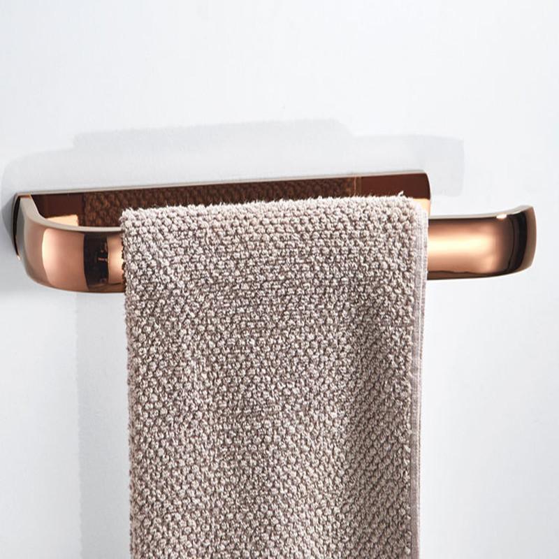 Bathroom Accessories Towel Rack Holder Hanger Hardware Pendant Modern Simplicity Rose Gold Copper