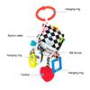 Jingle Toy for Stroller Bed Bell Hang the Baby's Bedside to Soothe Wind Chimes Clinking Rings & Silicone Teether