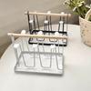 High Quality Durable Japanese Style Cup Drying Rack Space-Saving With Drain Tray Mug Organizer Shelf Standing Type Bottle Holder