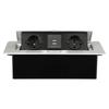 Desktop Socket EU Plug Hidden Table Panel With USB Charging Slow for Pop Up Cover For Meeting Room Office Electrical Out