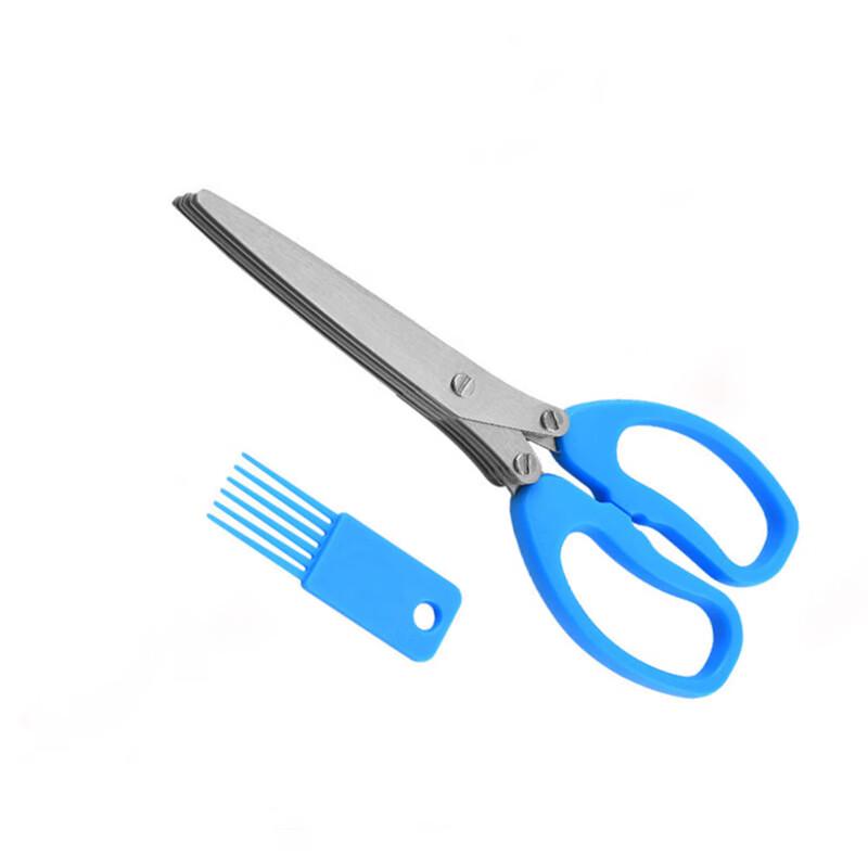 Zhis 5-Blade Stainless Steel Scallion Scissors