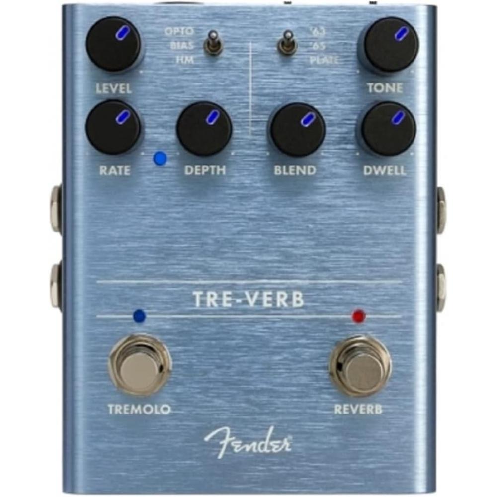 Fender Effector Tre Verb Цифровой ревербератор Тремоло Система модуляции Tre Verb