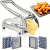 Stainless Steel French Fry Cutter with 1/2-Inch Blade - Heavy-Duty Potato Cutter, Perfect for Cutting Potatoes, Carrots & Cucumb