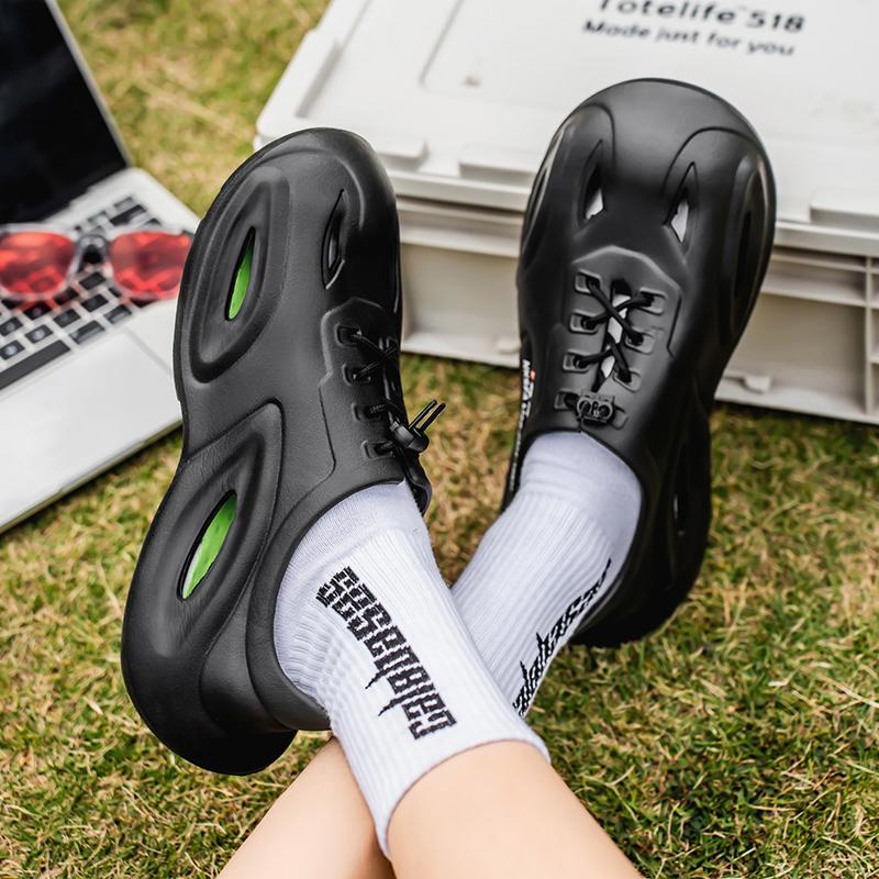 Fashion Men EVA Slippers Summer Upstream Shoes Water Breathable Wading Aqua Shoes Male Mesh Non-Slip Quick Drying Sandals Sneakers