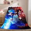 Sonic Print Blanket Warm Comfortable Flannel Cover For Bedrooms, Sofas, Beds, Chairs LXRa57