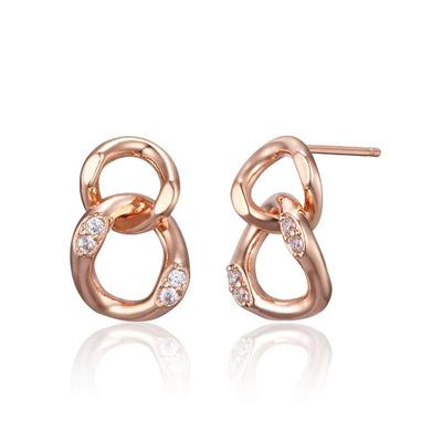 [ELLE Jewelry] 14K Chain Drop Cubic Earrings (Gold Pin) ELGPEE565