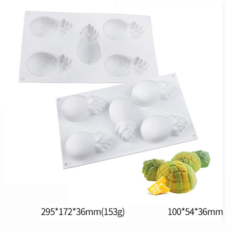 Ananas Päron Persika Fruktserie Tårta Silikonform Mango Apelsin Bakning Mousseform Jordgubb Fransk Dessert Moussetårtsform