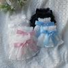 Manicotto da polso in pizzo con fiocco Kawaii Guanti senza dita in pizzo Polsino elastico Punk Dolce Gotico Accessori per abbigliamento da ragazza Lolita