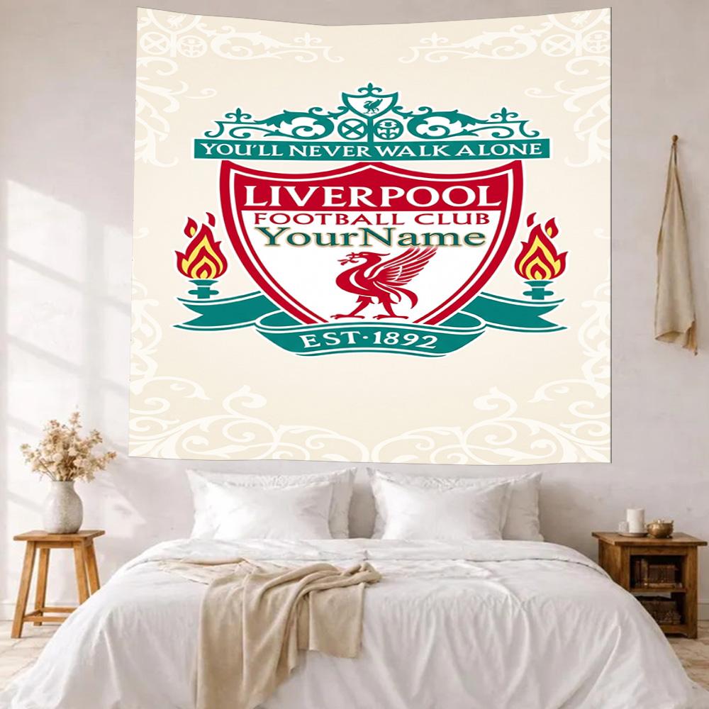 Liverpool Custom Your Name Wall Decor Tapestry Art For Pet Memorial Birthdaywedding Party Backdrop Family Gift