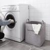 Folding Jute Storage Basket Large Capacity Laundry Basket Portable Jute Cloth Basket  Home Use