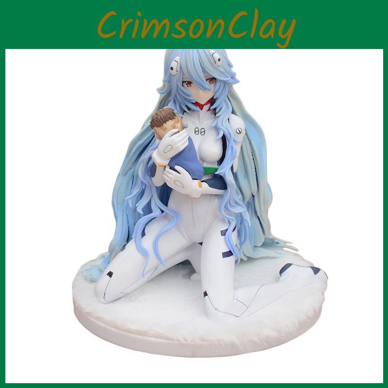 Long Hair Evangelion Blue Ayanami Rei Pvc Action Figures Model Toy Decoration