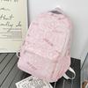 Fashion Rabbit Pattern Girls School Bag Breathable Nylon Backpack For Daily Use