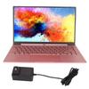 14in Ultra Slim Laptop 12G RAM 128GB SSD Quad Core IPS HD Screen 1920x1080 WIFI Backlit Keyboard Pink Laptops 100‑240V
