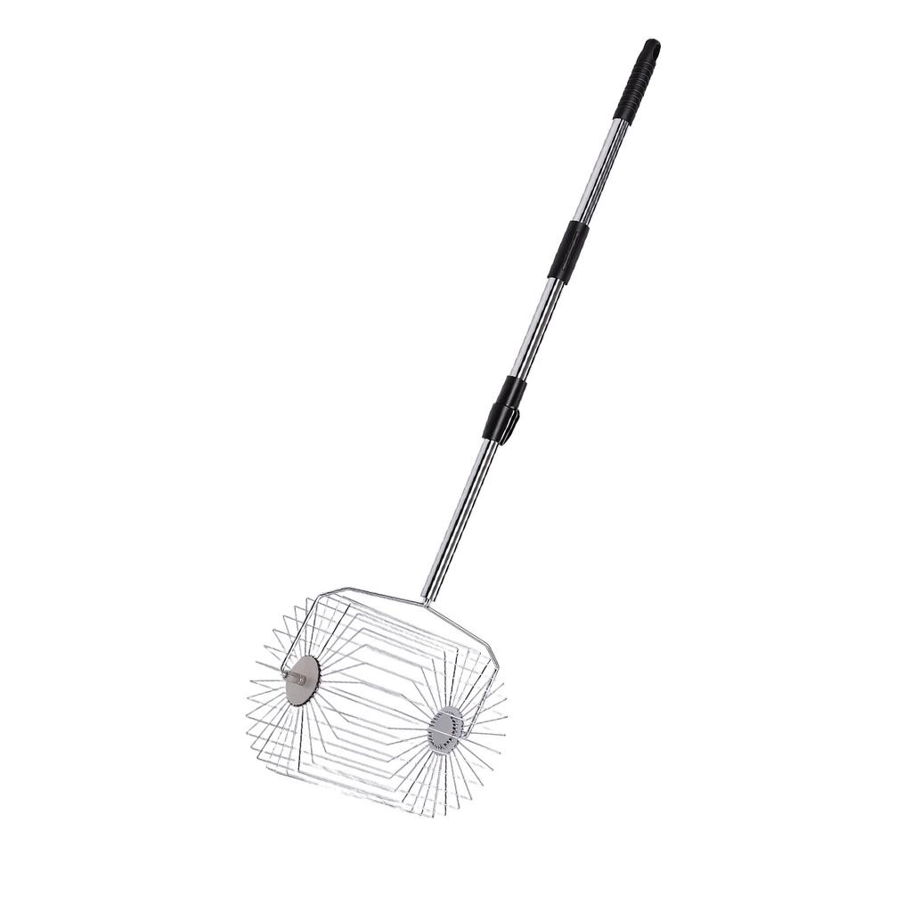 Tennis Ball Picker Stainless Steel Roller Ball Picking Tool Garden Fruit Collector Large Capacity