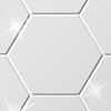 12pcs 3.15×2.76×1.57in Hexagon Mirror Wall Sticker Acrylic Self-adhesive Mirror Tile  Office