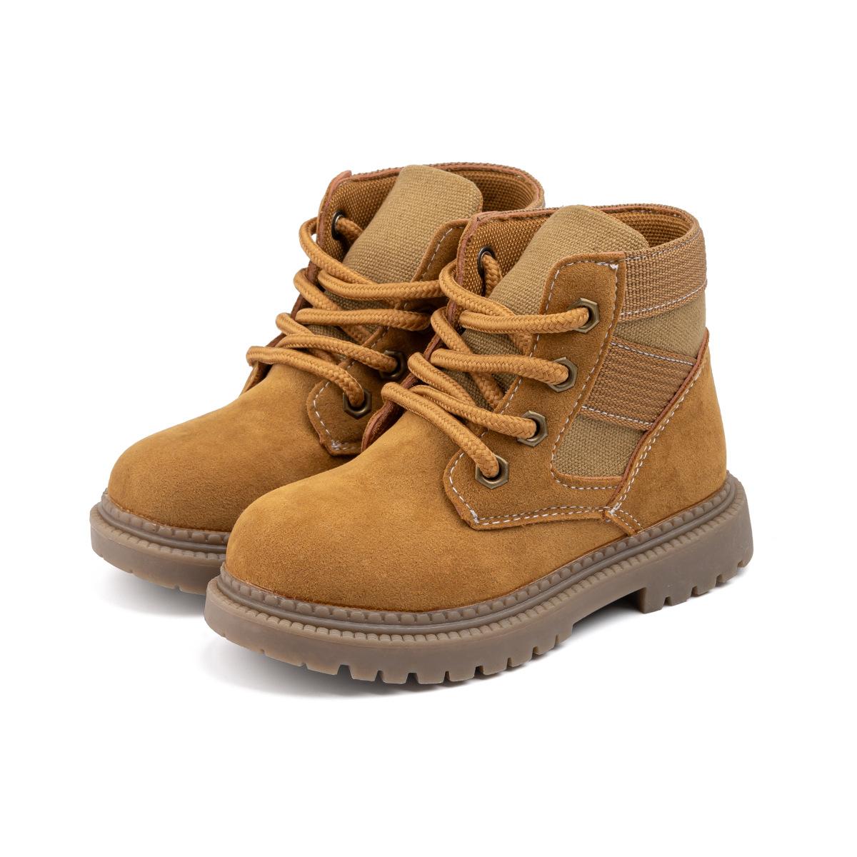 Детские ботинки martin нескользящие и короткие ботинки 26 армия зеленый — фото 6