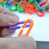 100PCS 200PCS C-Type Plastic Chain Buckle Parrot Toys Mixed Colors Swing Climbing Cage Action Training Toy for Pet Birds