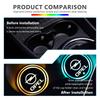 Colorful Water Cup Mat Ambient Light USB Charging Non-Slip Coaster For Opel Corsa Mokka Astra Cascada Adam Insignia Meriva