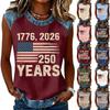 Women's Casual Round Neck Pullover Printed T-Shirt Top