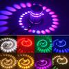 3W RGB LED Wall Light Lamp Spiral Hole Luminous Lighting Sconce with Controller for KTV Bar