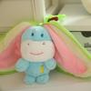 15cm Cute Transforming Fruit Rabbit Plush Doll Bag Keychain Soft Stuffed Animals Pig Monkey Donkey Duck Doll Kid Birthday Gifts