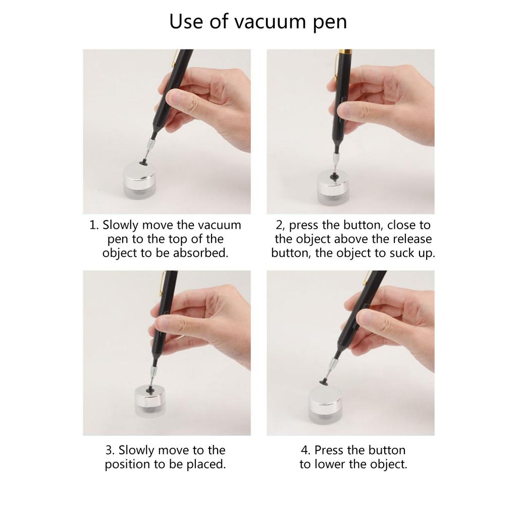 Vacuum Pen with Suctions Pad Desoldering Suctions Pen Solders Extractions Removal Tool for IC Surfaces Mounted Devices Chip