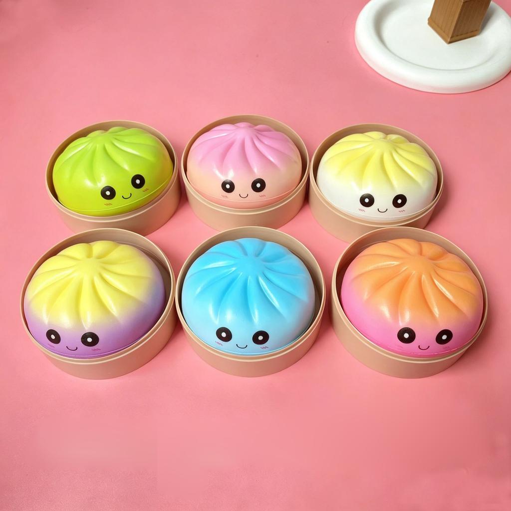 Decompression Bun Toy Pinch Music Stress Relieving Tool PU Squeezing Toy Ventilatory Tool