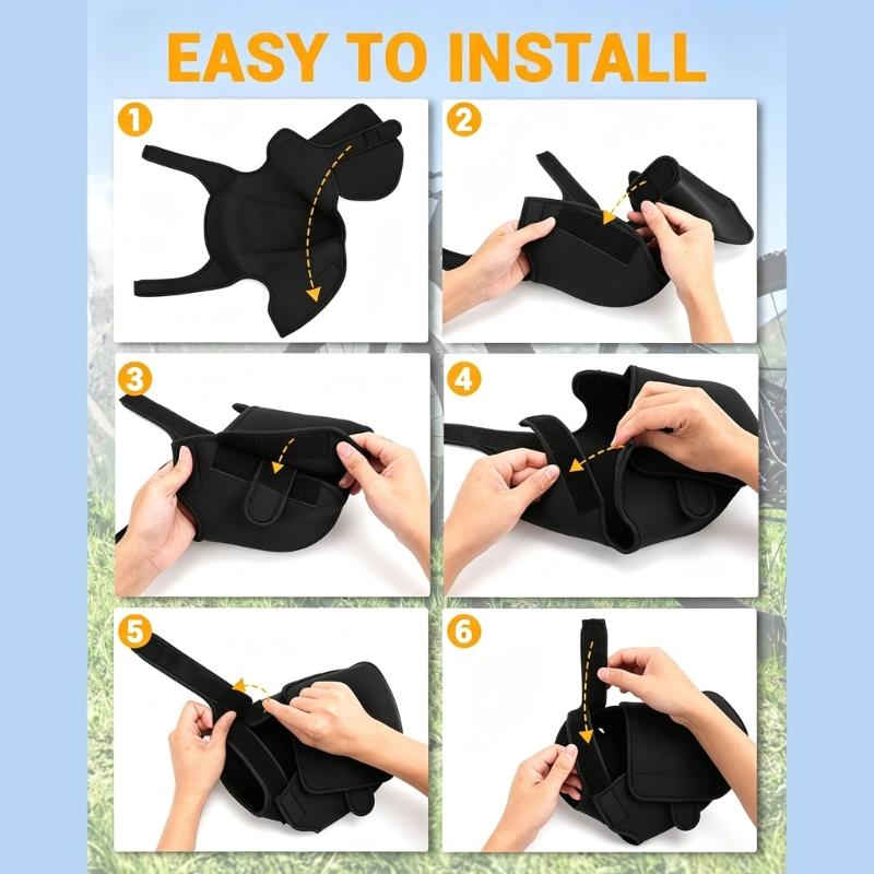 Electric Scooters Motor Guard Neoprene Sleeve For E Bike Motor Housing Waterproof Dustproof Anti Tear Lightweight Quick Install Double Color Option