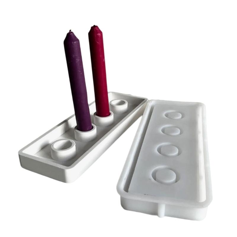 Creative Candle Stand Mold Candle Holder Mold Silicone Texture Candle Rack Making Supplies Suitable for Candle Stand 1