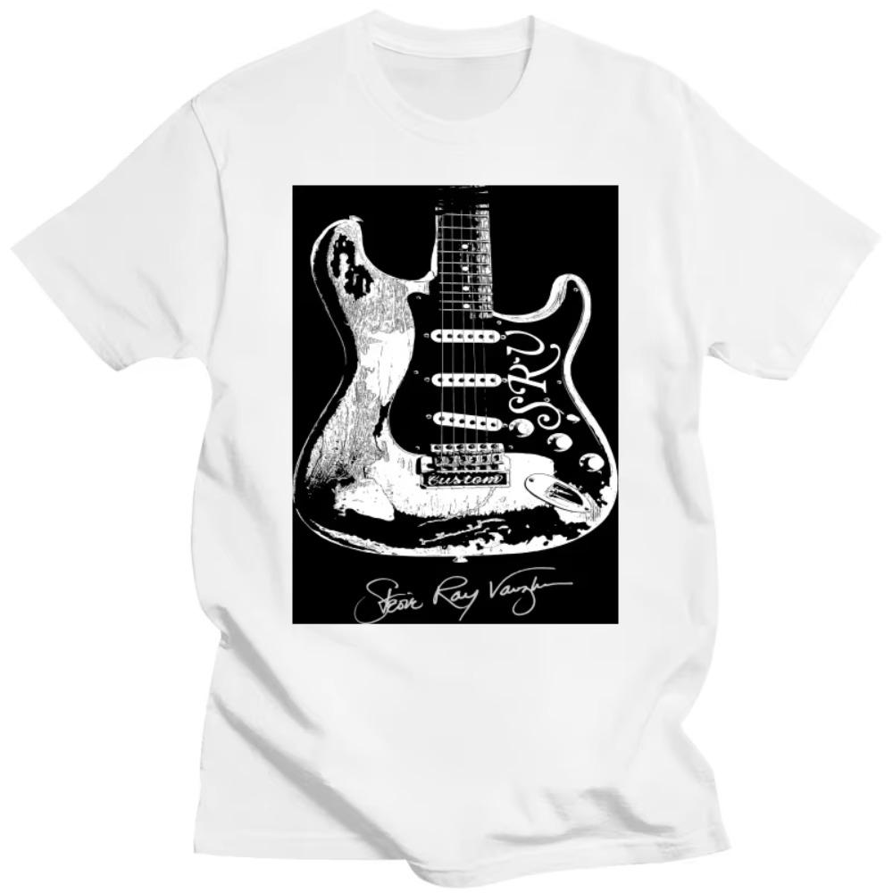 Man Woman Tee Stevie Ray Vaughan Guitar Blues Rock SRV Unisex Short-sleev Loose Breathable Graphic T Shirts Men Clothing
