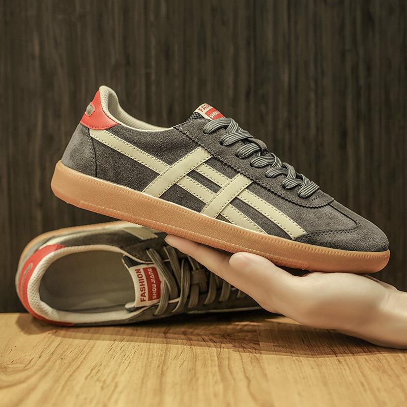 22 summer new trendy board shoes leather comfortable casual shoes Forrest Gump shoes