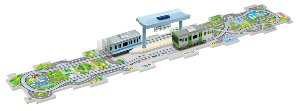 Masudaya Corporation Panel World S-Bahn Haltestelle E235 Yamanote Keihin Tohoku Linie Set Fährt! & Los! Linie/E233
