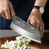 Kitchen Knife Meat Cutting Stainless Steel Vegetable Chopping Knife Multifunctional Chef Knife Wooden Handle Kitchen Accessories