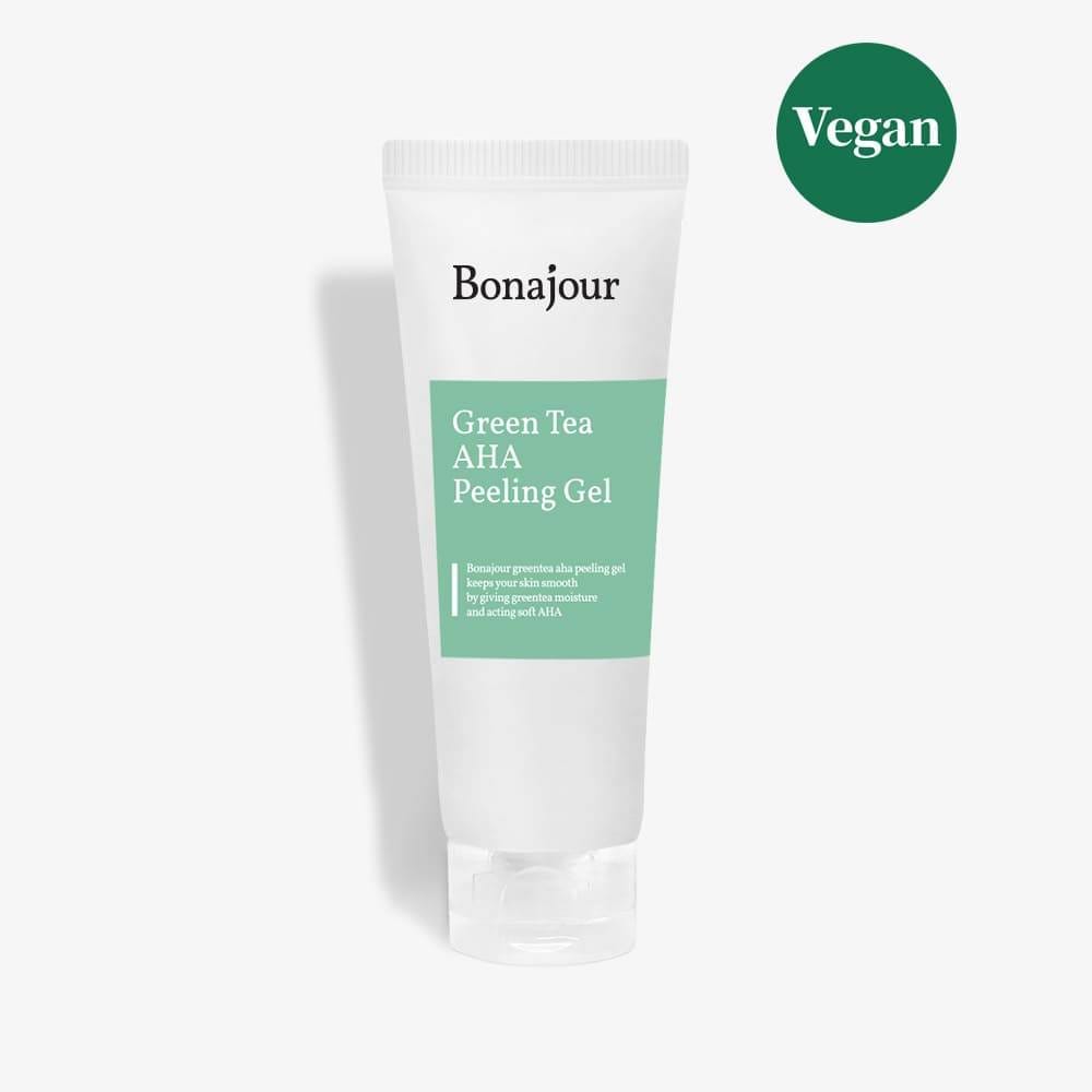 

BONAJOUR Веганский зеленый чай AHA-ПИЛИНГ-ГЕЛЬ 150 мл