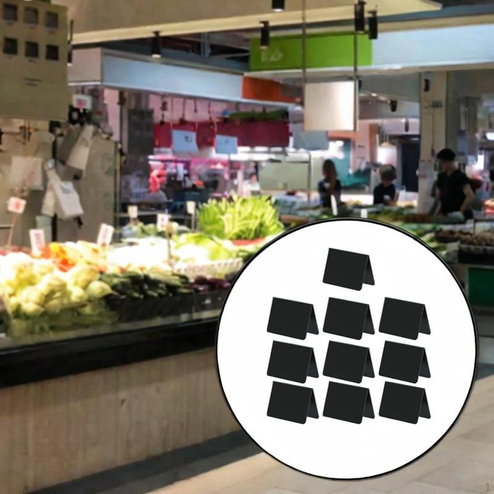 

10 Acrylic Chalkboard Tent Signs for Food Display And чёрный