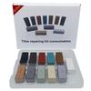 Kit di Riparazione Pavimenti in Legno Fai-da-Te con Blocco di Cera da 11 Colori e Penna Riscaldante Elettrica per Graffi, Crepe, Buchi in Mobili, Piastrelle, Laminato