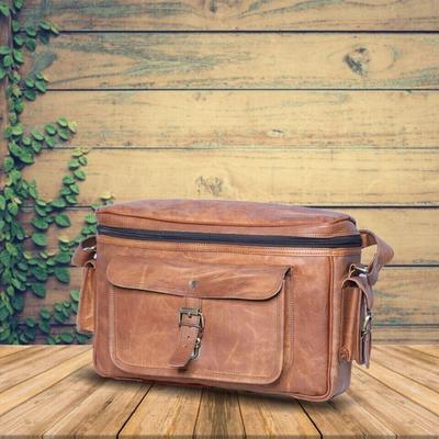 Vintage Handmade Messenger Leather Satchel Bag for All Camera, DSLR, SLR Lens