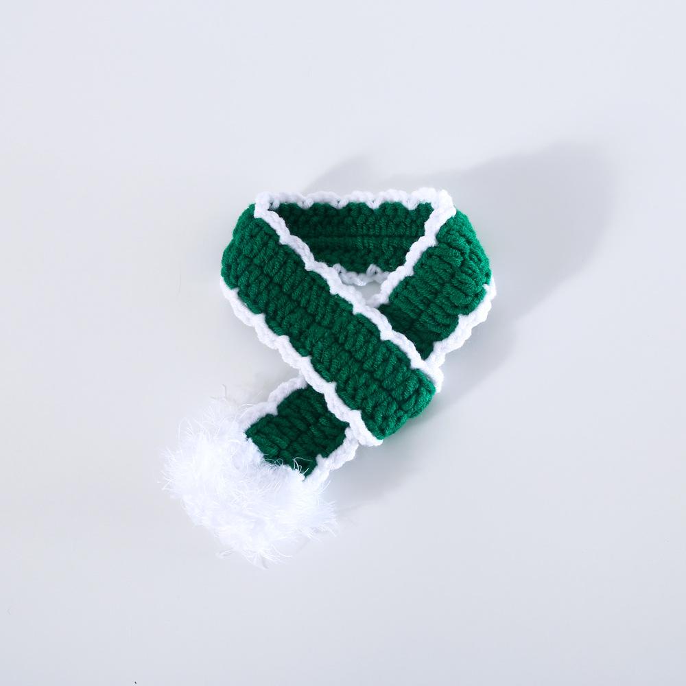 Crăciun Crăciun eșarfă tricotată lână pentru animale de companie pisică câine eșarfă gât bavetă cald decorare Crăciun eșarfă foto decorare petrecere favoruri