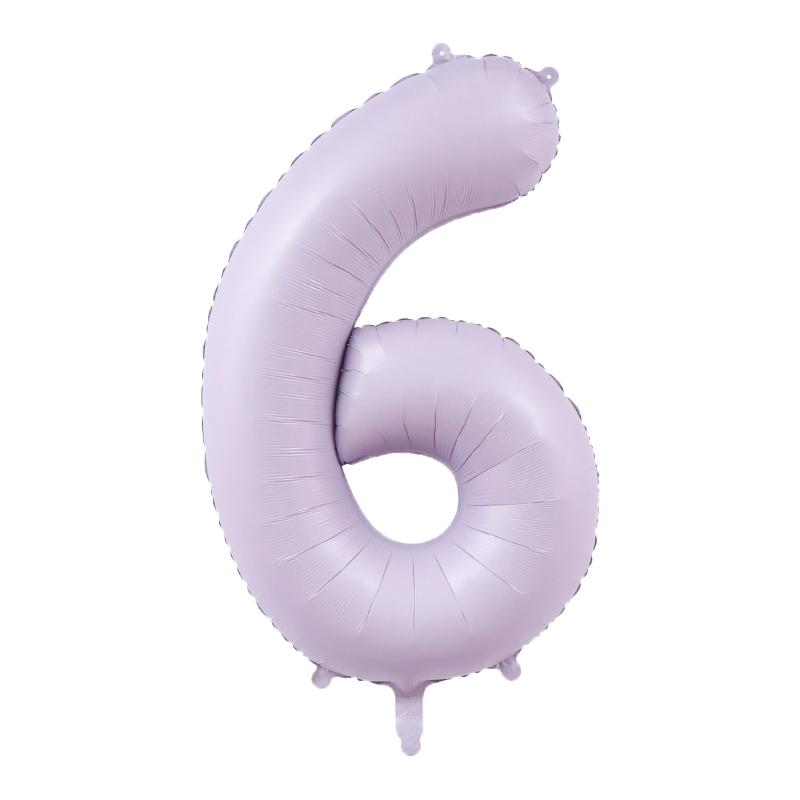 1Pcs Light Purple 40inch Number Balloon Set Large Colorful Cream Number Foil Balloon Baby Shower Birthday Party Christmas Deco